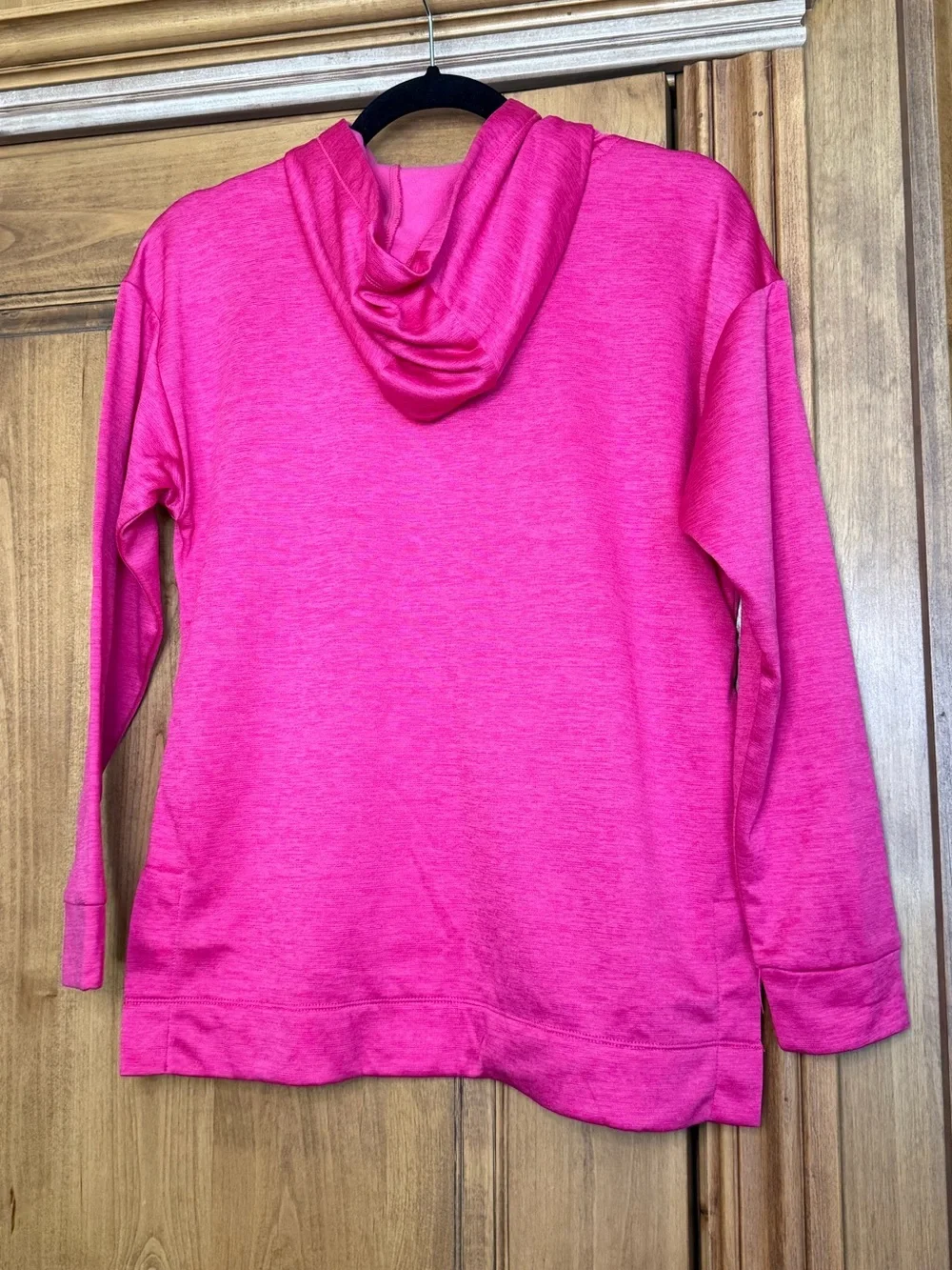 Adidas Girls XL 16 Hot Pink Logo Pullover Hoodie Sweatshirt